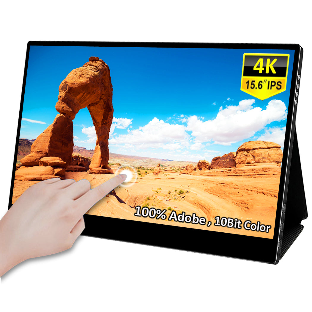 15.6 inch 4K USB C Touchscreen Monitor with 10 Bits/HDR 400/Adobe100% LCD Display (T156G)