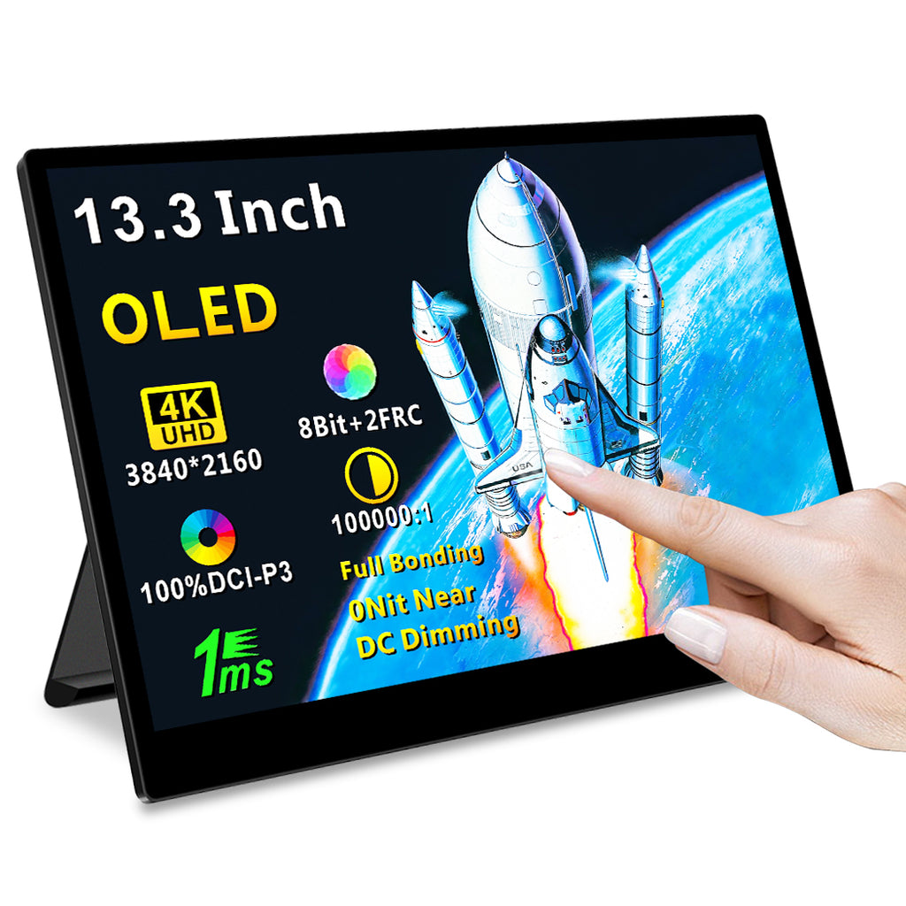 Magedok 13.3 inch 100% DCI-P3 Touch 4K OLED Portable Monitor (PI-X3) –  magedok-shop
