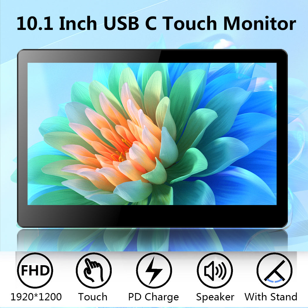 10.1 Inch IPS 1920*1200  USB Portable Touch Monitor with Stand (T101E)