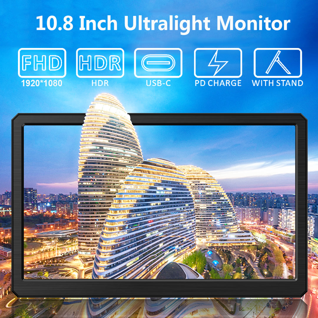 10.8 Inch IPS 1920*1080 FHD USB-C  Portable Second Monitor (M108C)