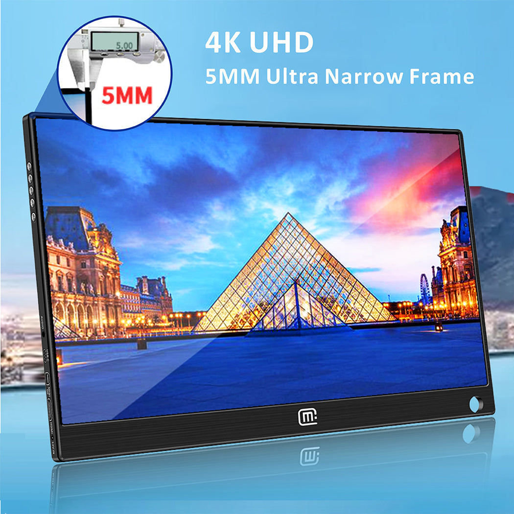 15.6 inch 4K Ultra HD 3840x2160 IPS Dispaly Portable Monitor With USB-C /HDMI/DisplayPort Input(156B-2)