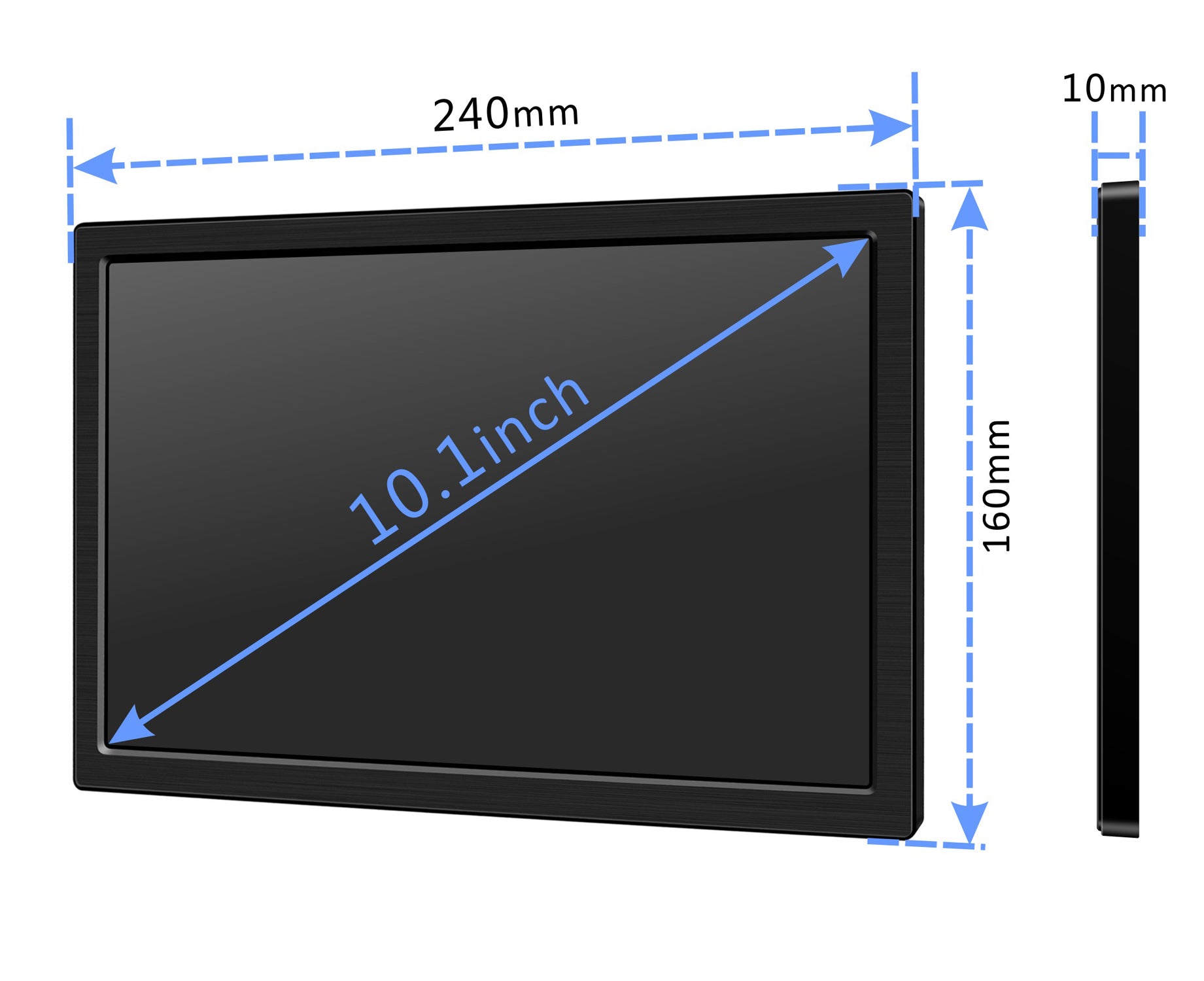 10.1 inch 2K IPS QHD Dual HDMI Portable Monitor,USB Powered(C101)