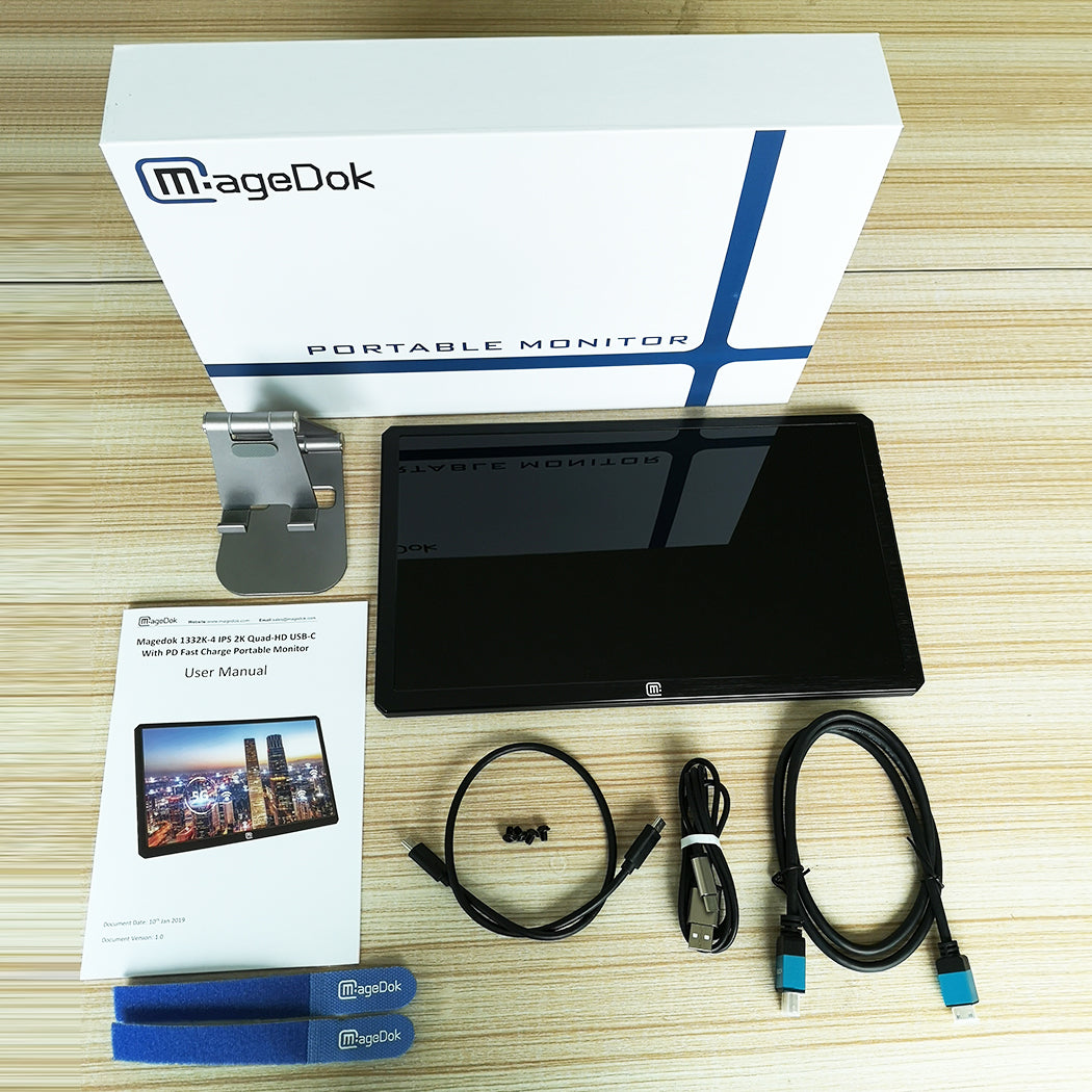 MageDok 1332K-5 IPS 2K Quad-HD モバイルモニター -